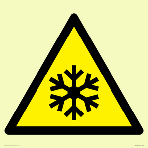 W010 Warning: Low temperature/freezing conditions